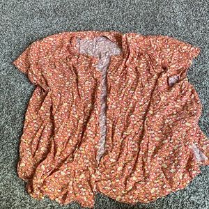 Old Navy floral button up blouse